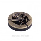 Skull Design Round Metal Plastic Smokeless Ashtray thumbnail